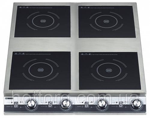 Плита індукційна 4-х конфорочна, 14000W HKN-ICF35Dx4 Hurakan