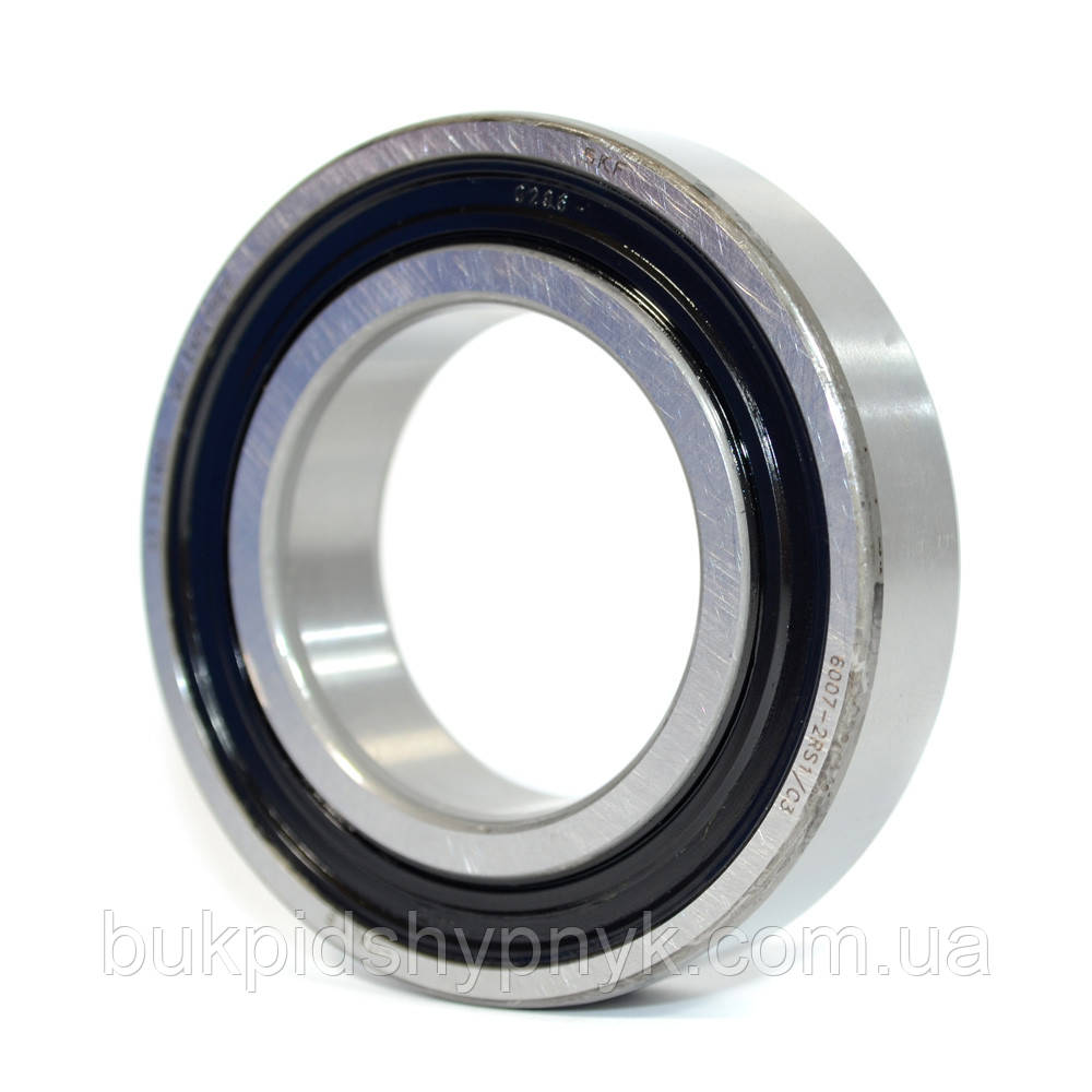 Підшипник нижньої чашки для мотокультиваторів Robix, Dragon 55H і Quantum SKF 6007 2RS1/C3 (180107) (35x62x14)