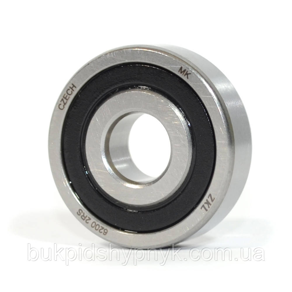 Підшипник кульковий ZKL 6200 2RS (180200) (10x30x9)