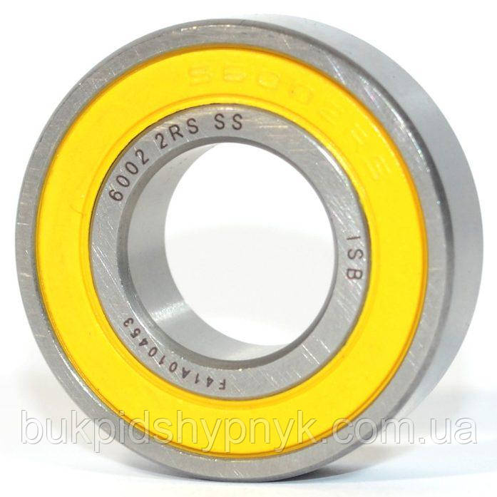 Нержавіючий підшипник колеса дитячих колясок ISB 6002 2RS SS SING (180102) (15x32x9)