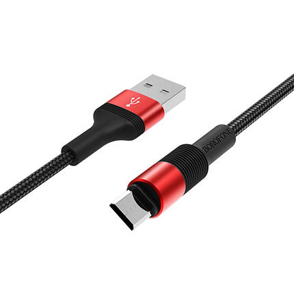 USB кабель Borofone BX21 Micro 1m красный, фото 2