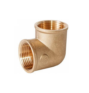 Коліно 3/4" ВР х 3/4" ВР, Pattaroni, латунні різьбові фітинги