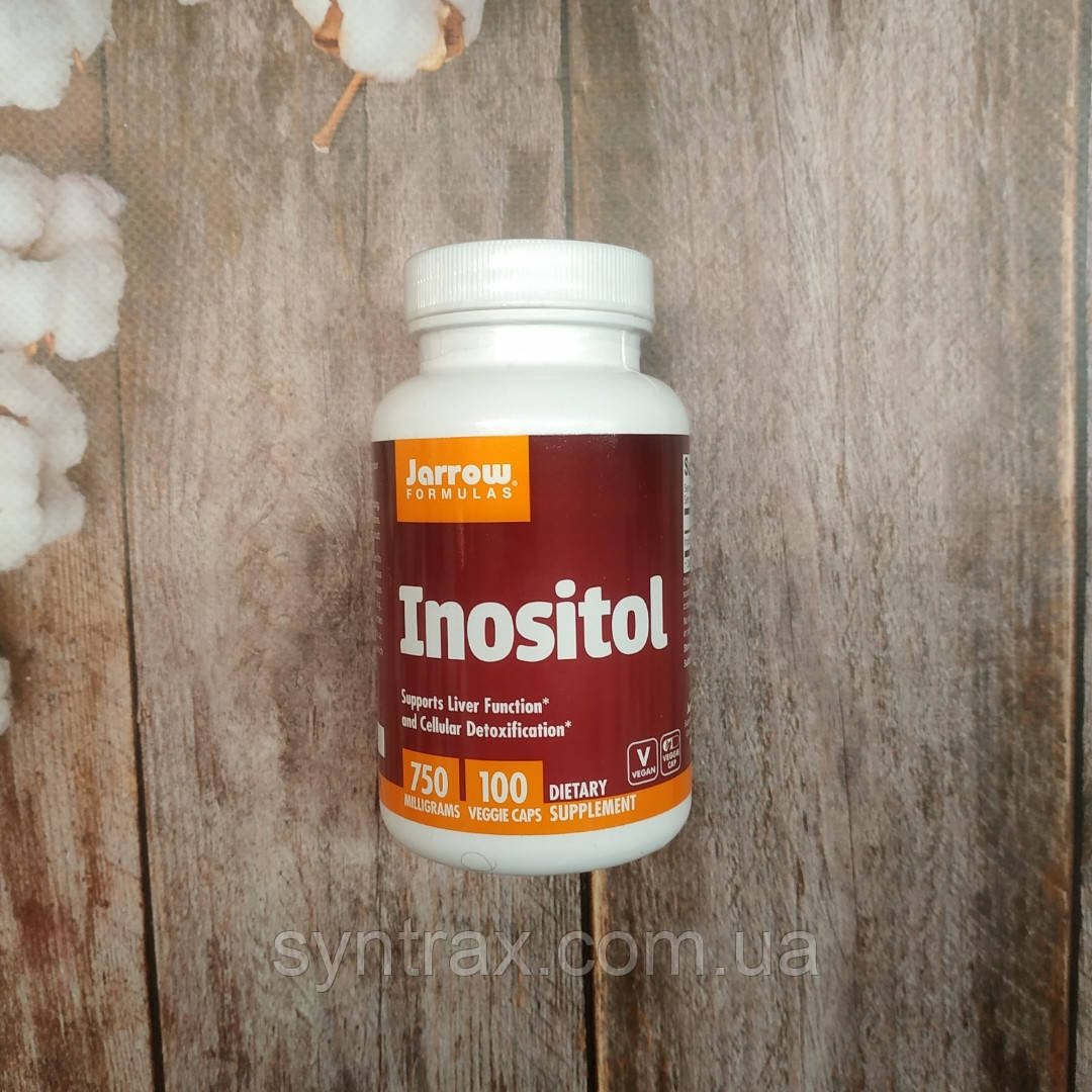 Jarrow Formulas Inositol 100 veg caps 750 mg, инозитол