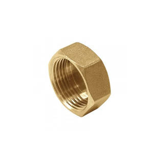 Заглушка 1/2" ВР, Pattaroni, латунні різьбові фітинги