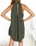 Плаття літнє пляжне, туніка пляжна хакі, фото 2