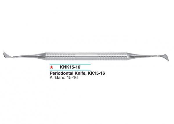 Ніж пародонтологічний KK15-16 Kirkland (Кіркланд) , двосторонній, металева ручка