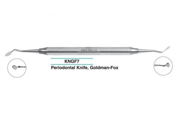 Ніж пародонтологічний KGF7 Goldman-Fox, двосторонній, металева ручка
