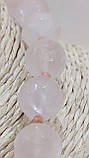 Кольє з натурального каменю Рожевий кварц, фото 3