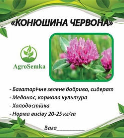 Насіння Конюшини червоної магниченої багаторічної посівної, 1кг урожай 2021 р