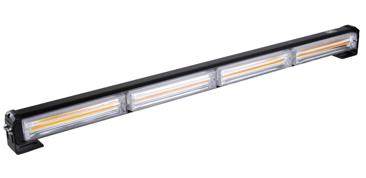 Стробоскоп LED 4 секції 12В/24В (61x5.5x4.5cm) + пульт, 14 варіантів спалаху бурштиновий, led діоди COB, фото 1