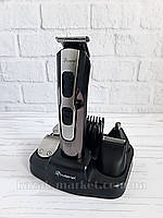 Универсальная машинки для стрижки GEMEI GM-592 10в1 триммер для носа ушей и бороды с подставкой