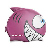 Шапочка для плавания HEAD Meteor CAP (розовый, акула)