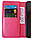 Чохол Fiji Leather для Doogee X55 книжка з візитницею рожевий, фото 2