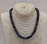 Кольє з натурального каменю Сніговий обсидіан, фото 3