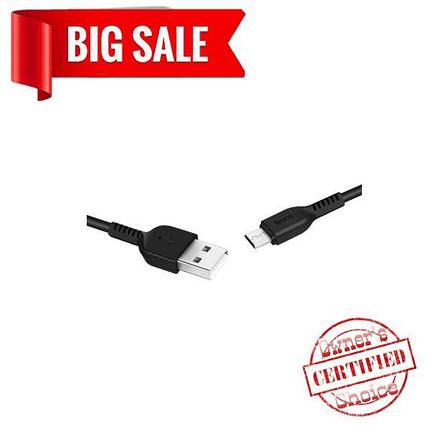 USB кабель  Hoco  X13 1m Micro чёрный, фото 2