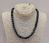 Кольє з натурального каменю Сніговий обсидіан, фото 2