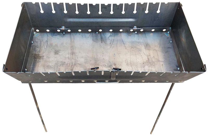 Мангал валізу на 12 шампурів 2 рівня розкладний переносний, фото 1