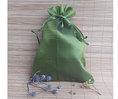 Мішечок для зберігання "Оливковий" 14,5 х19,5 см