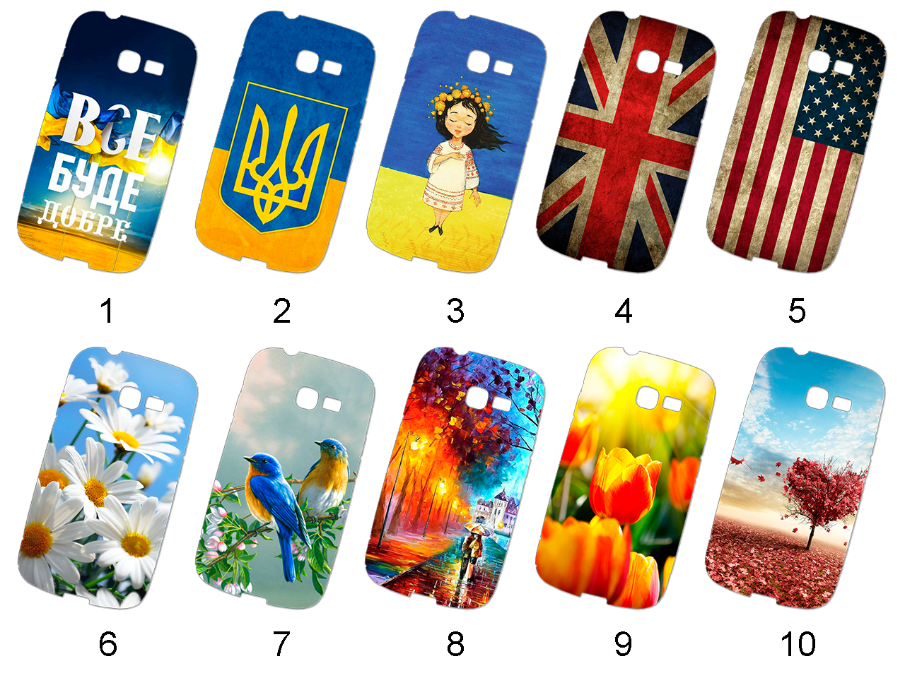 Силиконовый чехол с рисунком для Samsung s7570 Galaxy Trend 2 - фото 1 - id-p127767085