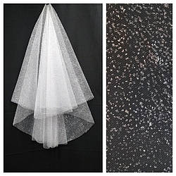 Фата з блискучим напиленням