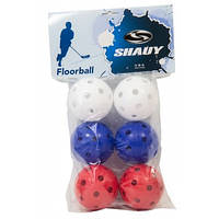 Набор мячей для игры в флорбол SHADY SPARTAN (6шт.)