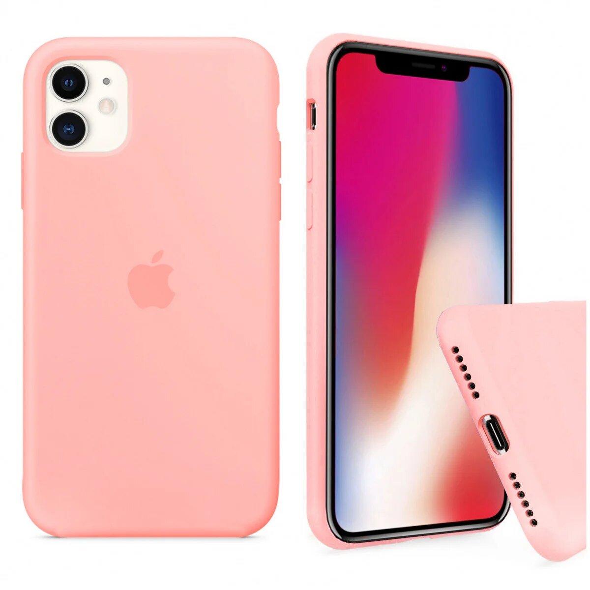 Чохол Silicone FULL case для IPhone 12 Mini Grapefruit грейпфрут
