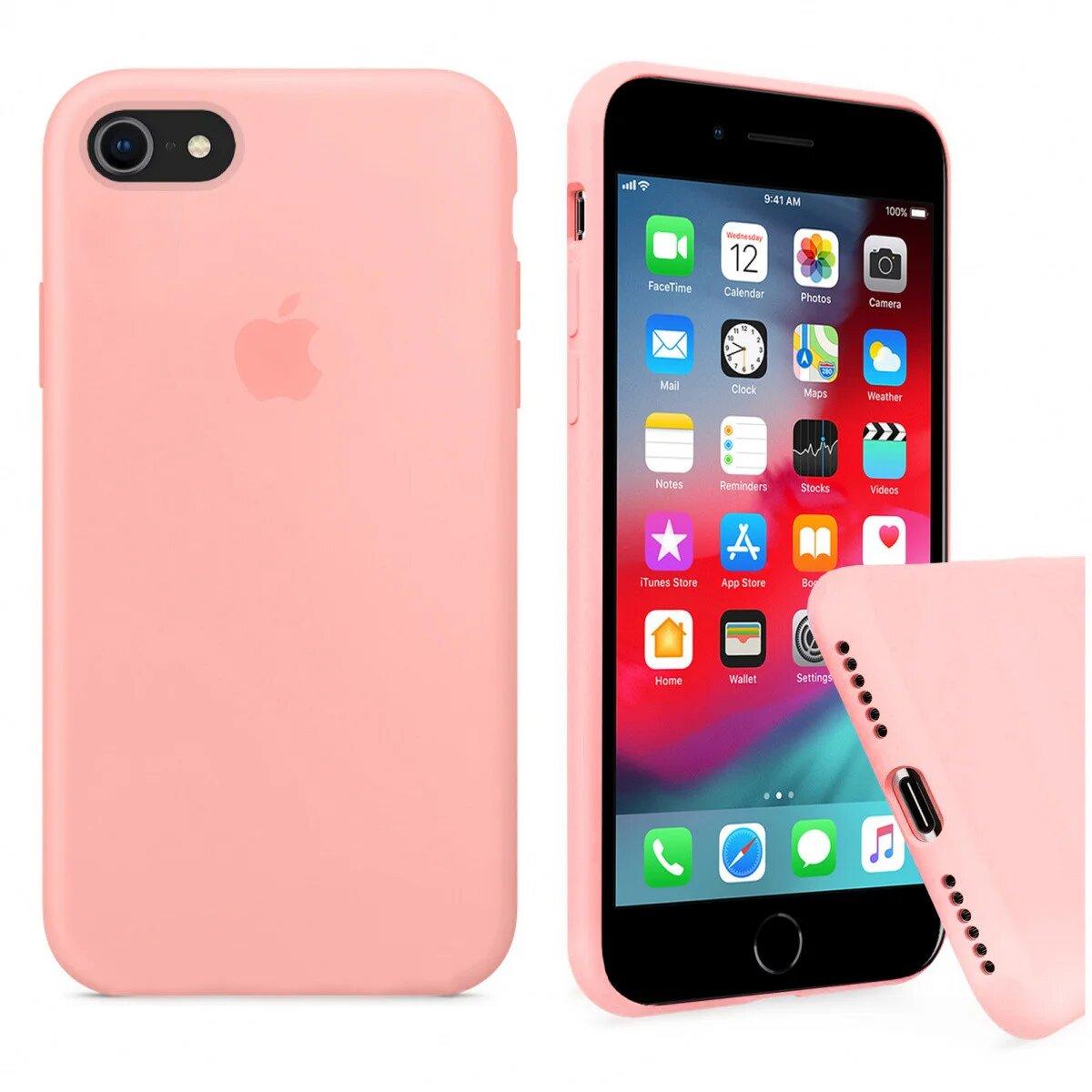 Чохол Silicone FULL case для IPhone 7 Grapefruit грейпфрут