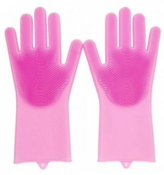Рукавиці для миття посуду Better Glove силіконові Рожевий (KG-1595)