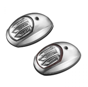 Пара навігаційних вогнів C91106S-B LED корпус нержавійка, фото 1
