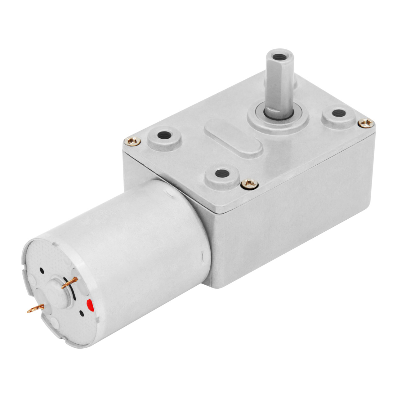 Мотор-редуктор черв'ячний JGY-370-12V-100R (12 В, 1.7 Вт, 100 об/хв)