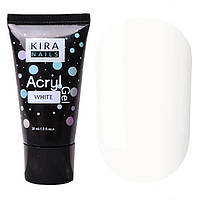 Акрил-гель Kira Nails White 30 г