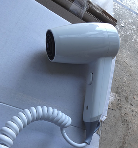 Фен для волосся з кріпленнями на стіну білий пластик VAMA VIENTO 2 укладання волосся