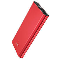Зовнішній портативний акумулятор (повербанк) Hoco J68 10000 mAh червоний