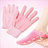 Гелеві зволожувальні рукавички та шкарпетки з гелевим просоченням для догляду за шкірою рук і ніг SPA Gloves&Socks, фото 5