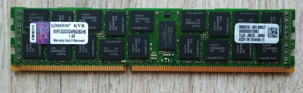 8gb DDR3 1333MHz Kingston 10600R PC3 REG ECC RAM Серверна пам'ять, фото 1