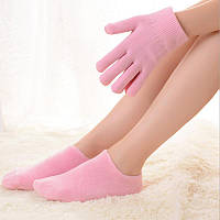 Гелеві зволожувальні рукавички та шкарпетки з гелевим просоченням для догляду за шкірою рук і ніг SPA Gloves&Socks