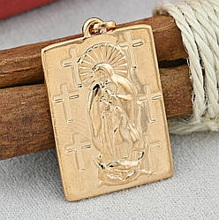 Іконка Xuping Богородиця для ланцюжка до 3 мм 70301 розмір 32х17 мм вага 3.9 позолота 18К