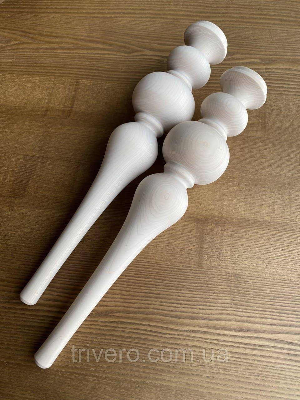 Меблеві ніжки і опори дерев'яні для столу H.500 D.105 / Ніжка-44, фото 1