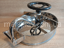 Люк овальний нержавіючий 430х330х75 мм під тиск AISI 304