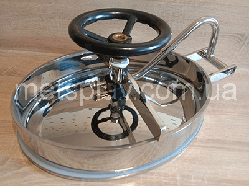 Люк нержавіючий овальний 535х430х75 під тиск AISI 304