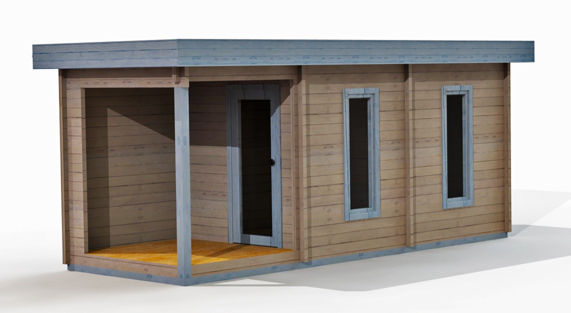 Баня з профільованого бруса 2х6.5 м