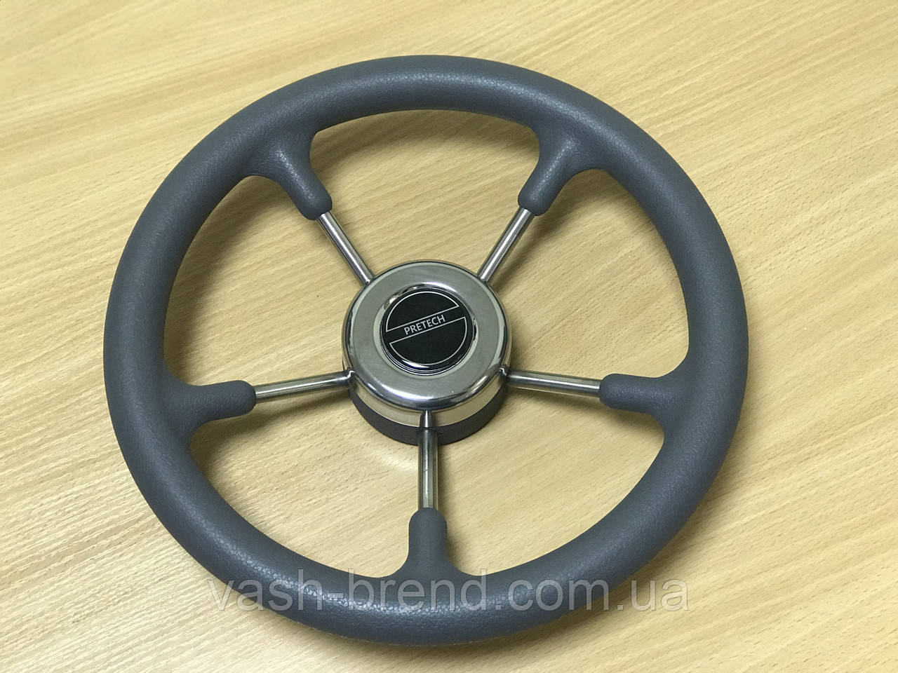 Лодочное Рулевое колесо Pretech нержавейка 32 см серое - фото 8 - id-p975796093