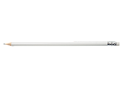 Олівець графітовий HB з гумкою білий L2U Buromax