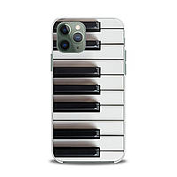 Чехол силиконовый для Apple iPhone (Клавиши фортепиано) 5s/SE2020/6s+/7plus/8+/X/XsMax/Xr/11Pro/12mini5G