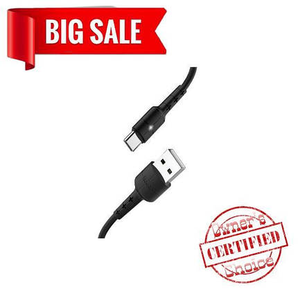 USB кабель Hoco X30 1,2m Type-C чёрный, фото 2