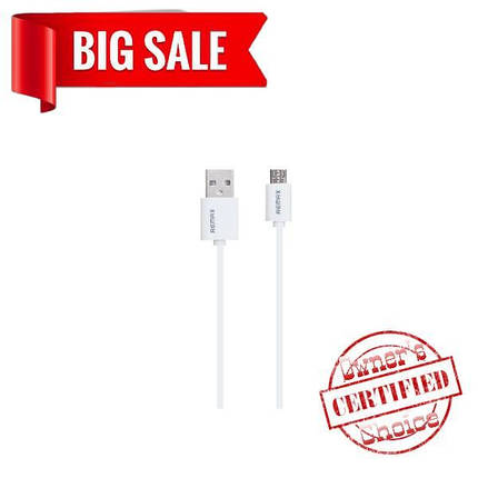 USB кабель Remax RC-007m 1m Micro белый, фото 2