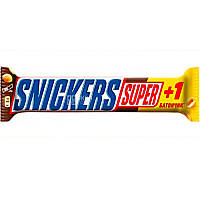 Батончик шоколадний Snickers Super + 1 112,5г