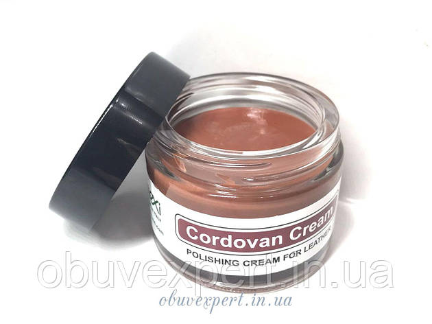 Крем полірувальний Cordovan IEXI 60 ml коньячний, фото 2