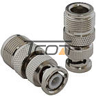 Перехідник ВЧ штекер BNC-гнездо N, латунь