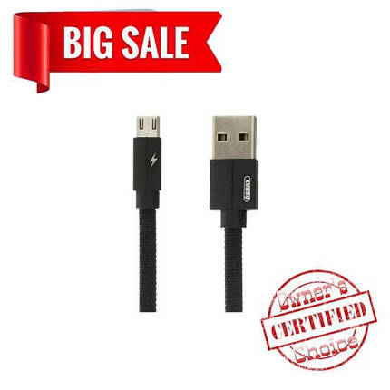 USB кабель Remax RC-094m 1m Micro чёрный, фото 2